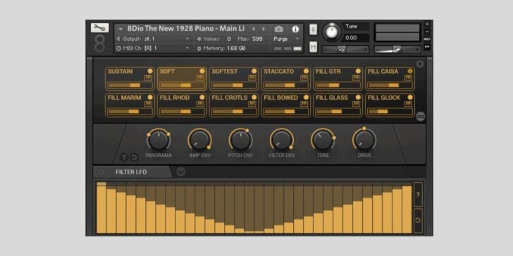 8Dio offers the 1928 Steinway Piano Kontakt library FREE for a limited time