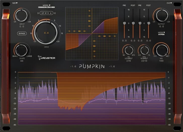 Acustica Audio Releases Pumpkin A FREE Saturation Plugin