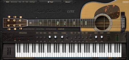Free Ample Guitar M Lite II acoustic guitar VSTi plugin by Ample Sound.