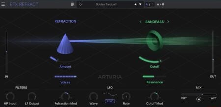 Arturia’s Efx Refract stereo multi-effects is FREE until January 4