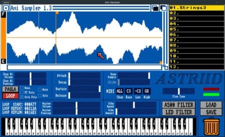 Ami Sampler is a Free 8-bit Sampler Inspired by the 1985 Commodore Amiga PC