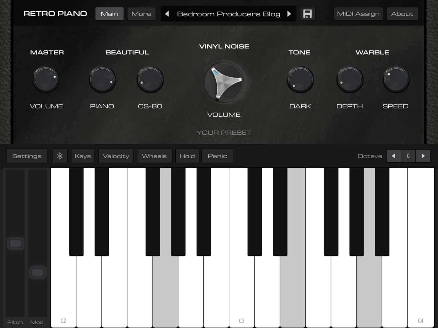 Retro Piano by AudioKit