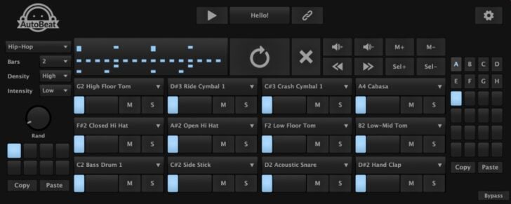 Axart Software Releases FREE Autobeat Drum Sequencer Plugin