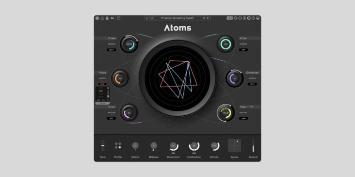 Baby Audio releases Atoms, a physical modeling synth that brings sound to life