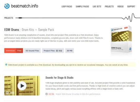 Free EDM Drums Sample Pack Released By Beatmatch.info