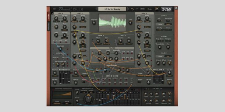 Beatzille modular synth plugin is free with issue #211 of Beat magazine