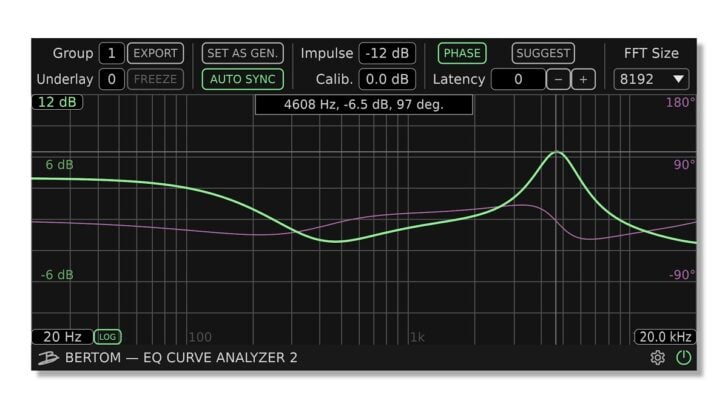 Bertom Audio EQ Curve Analyzer v2.0.0 is FREE for macOS, Windows. and Linux