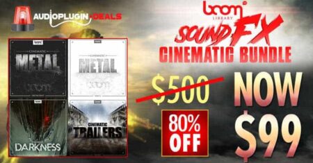 Get 80% OFF BOOM Library Sound FX Cinematic Bundle