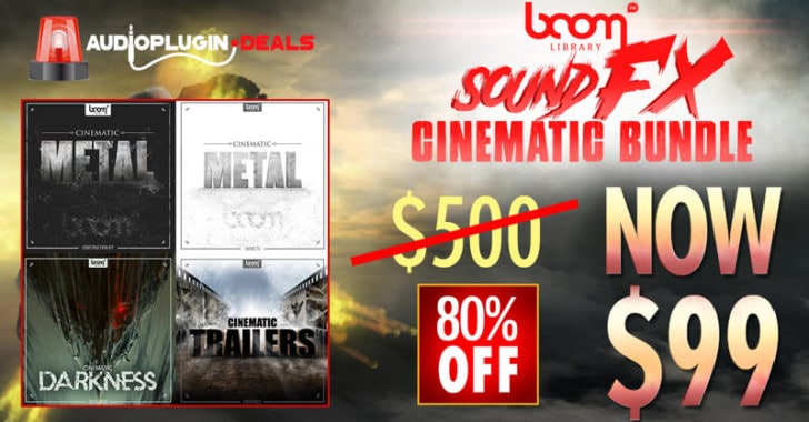Get 80% OFF BOOM Library Sound FX Cinematic Bundle