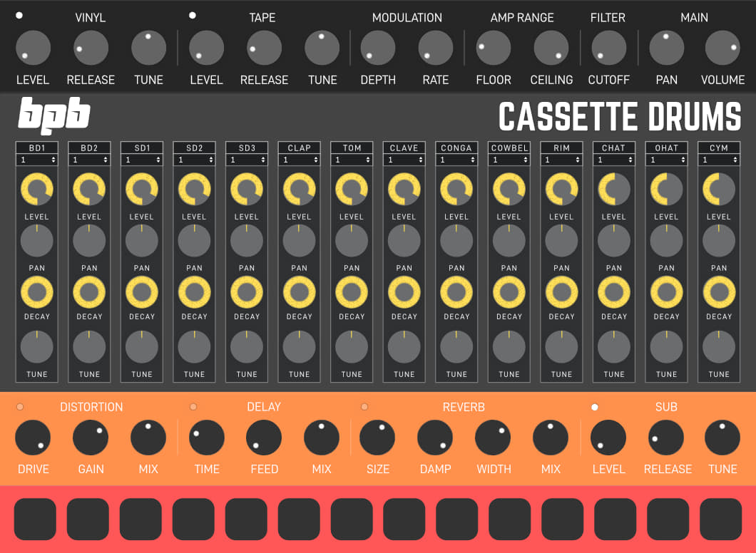 BPB Cassette Drums lets you fully customize each kit.