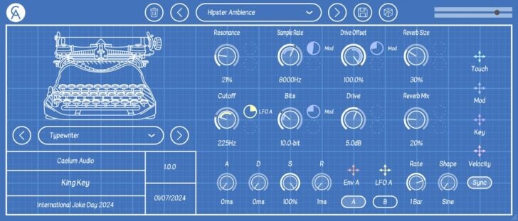 Caelum Audio King Key Is A FREE Mechanical Keyboard Instrument