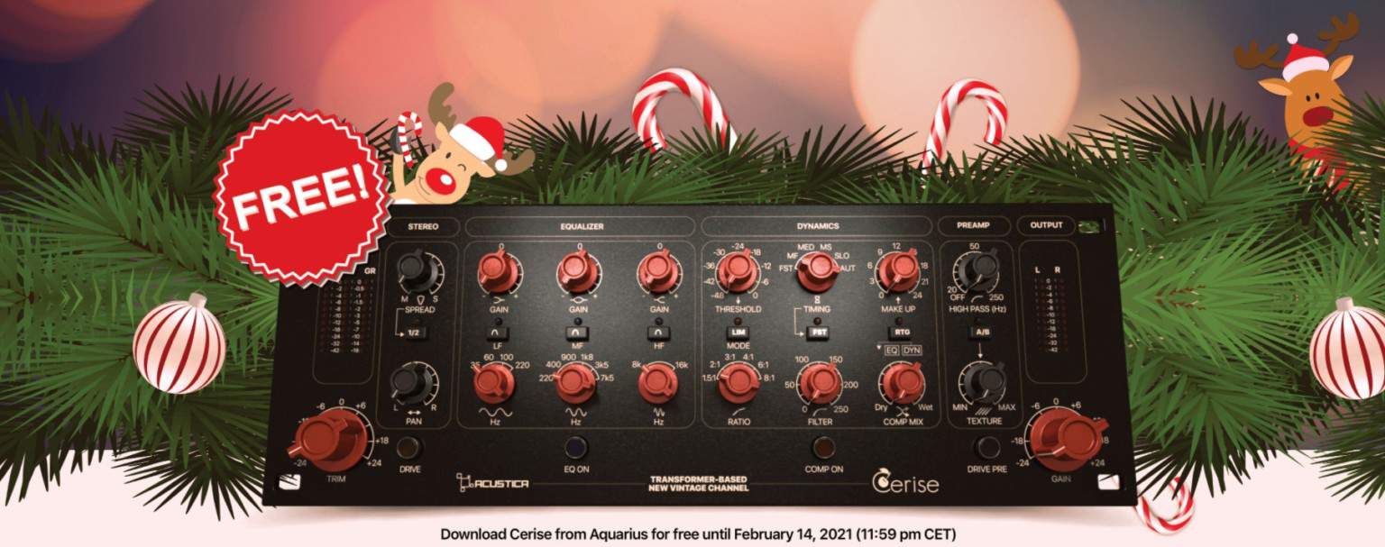Cerise Is A FREE British Channel Strip Plugin By Acustica