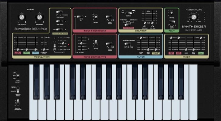 Surrealistic MG-1 Plus Synthesizer by Cherry Audio