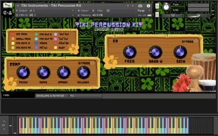 Chiqui-Audio’s Tiki Instruments is a Hawaiian instrument library with free version for Kontakt