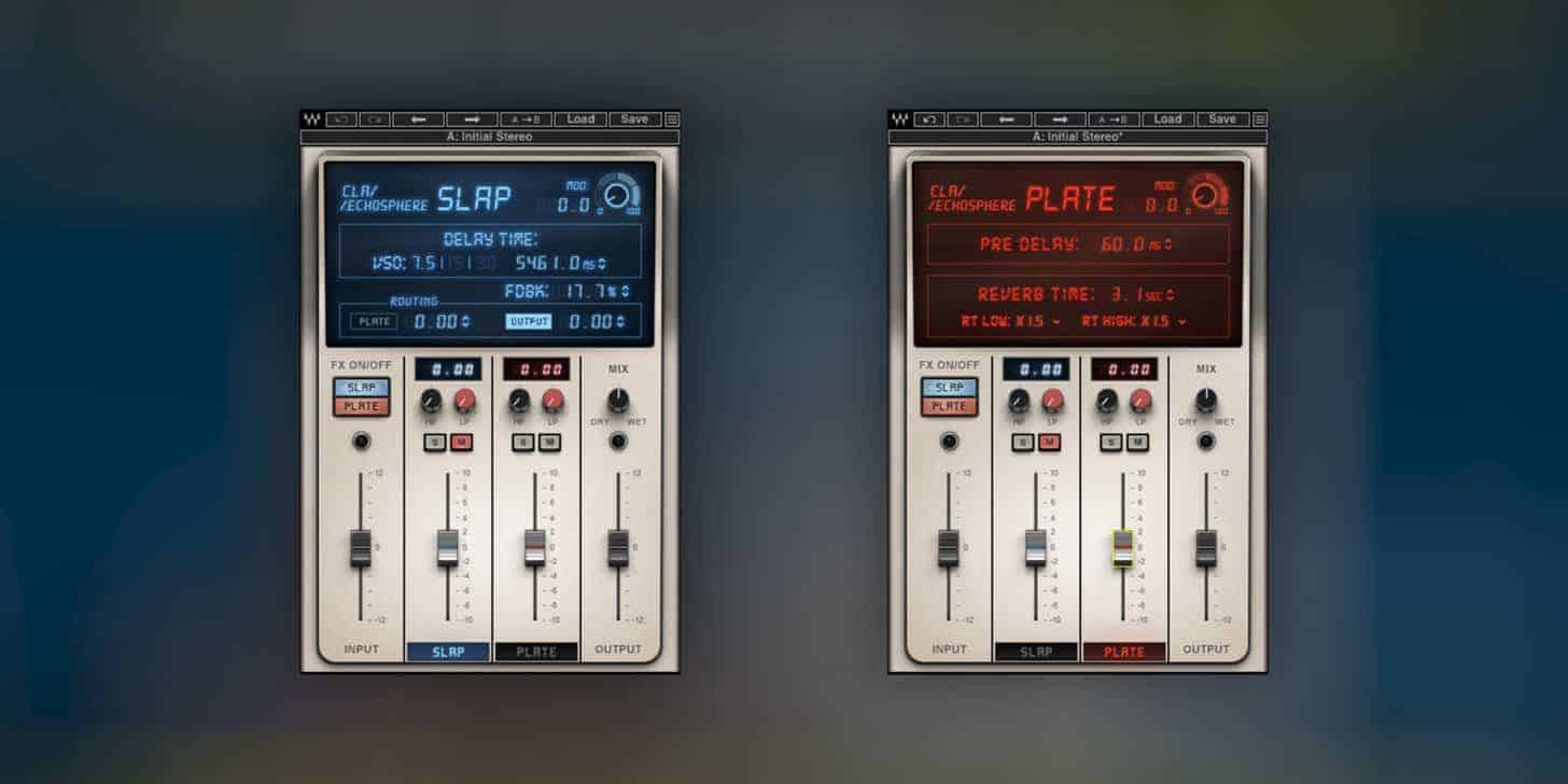 The two CLA Echosphere effect modes side-by-side.