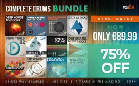 Get 75% OFF Wave Alchemy Complete Drums Bundle @ VSTBuzz