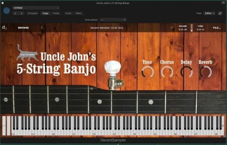 Gray Cat Music has released Uncle John's Banjo, a Decent Sampler instrument (FREE to BPB readers)