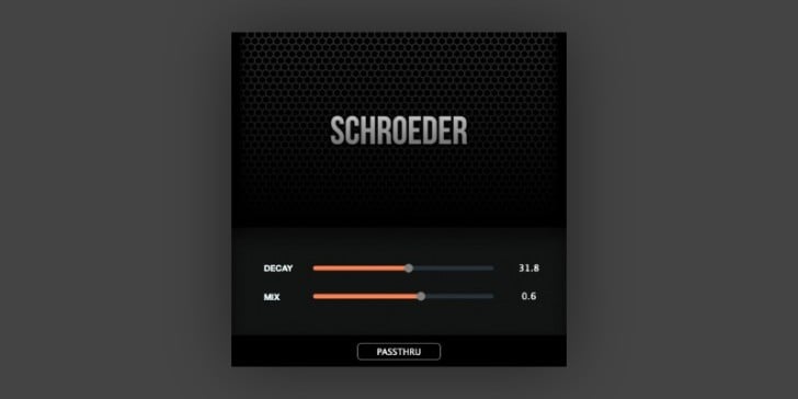 Schroeder Is A FREE Modeled Reverb Plugin For Mac Computers
