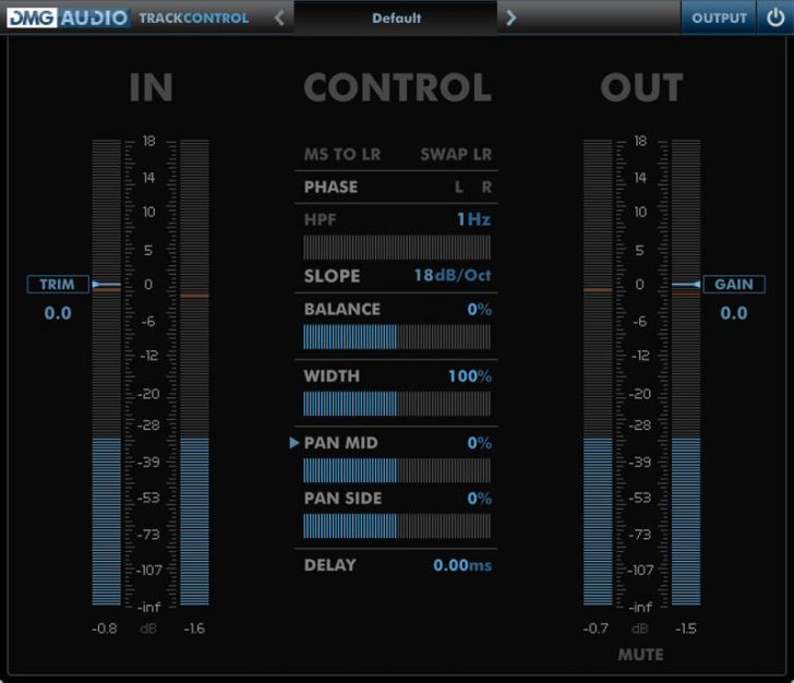 Free TrackControl Channel Strip VST/AU Plugin by DMG Audio.