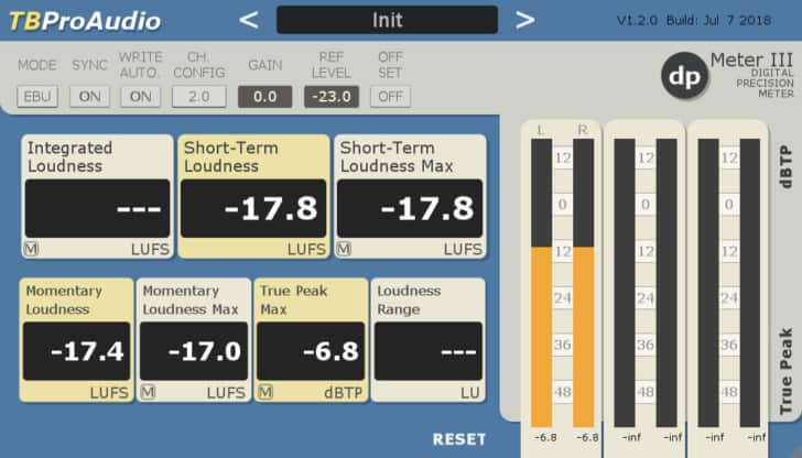 TBProAudio Releases FREE dpMeter 3 Metering Tool VST/AU Plugin