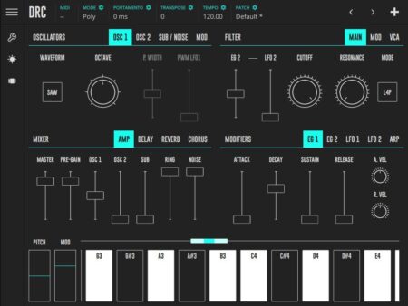 Free DRC Polyphonic Synthesizer For Mac, Windows, iOS & Android!