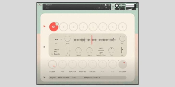 Dream Date Designs releases Dreamer, a FREE sample-based instrument for Kontakt Player