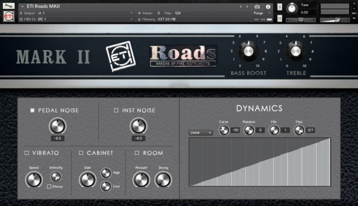 ETI Roads is a FREE vintage electric piano library for Kontakt