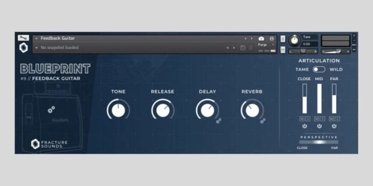 Fracture Sounds’ Blueprint: Feedback Guitar is a Free Kontakt Player Guitar Pad Library