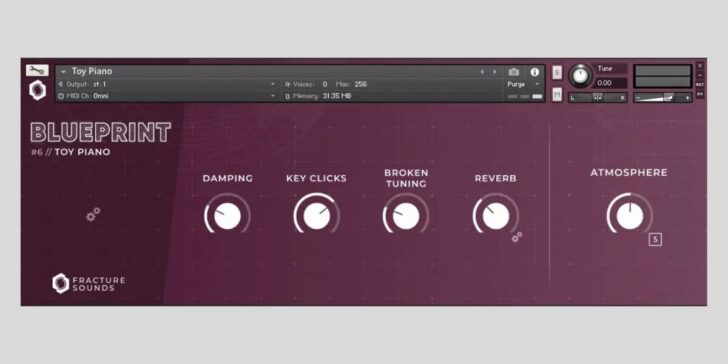 Fracture Sounds Releases FREE Toy Piano For Kontakt Player