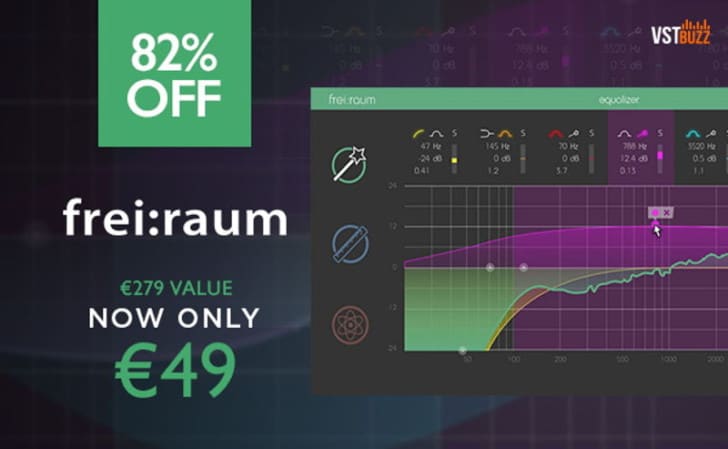 Get 82% OFF “frei:raum” Intelligent Linear-Phase EQ By Sonible