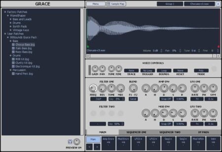 FREE Grace Sampler VST plugin by One Small Clue.