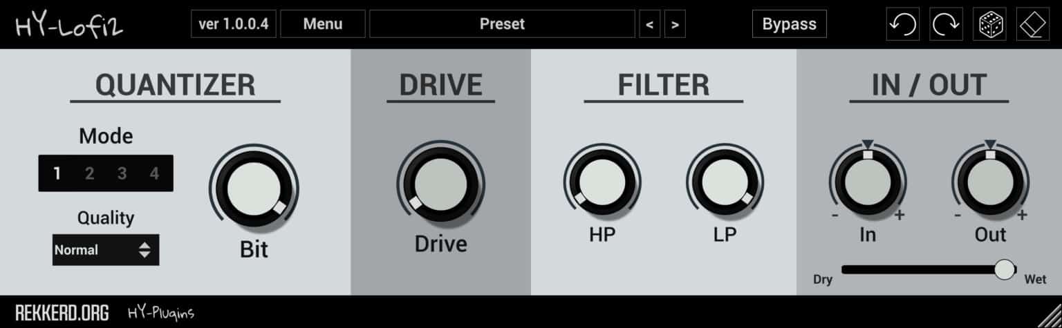Rekkerd Releases Free HY-Lofi2 Effect By HY-Plugins