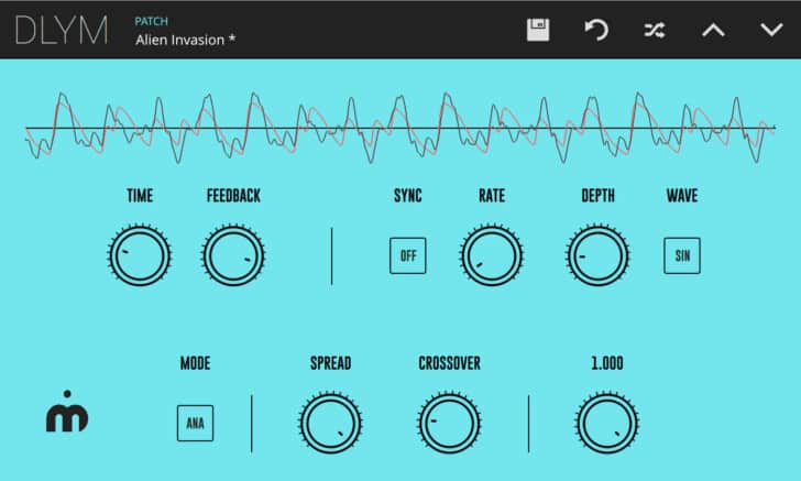 Free DLYM Delay Modulator VST/AU Plugin By Imaginando.