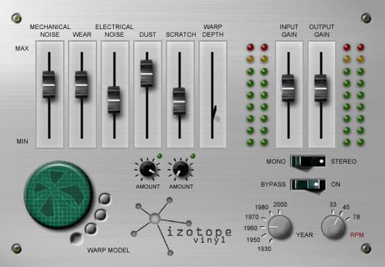 The old iZotope Vinyl design was fine, but it looked dated.