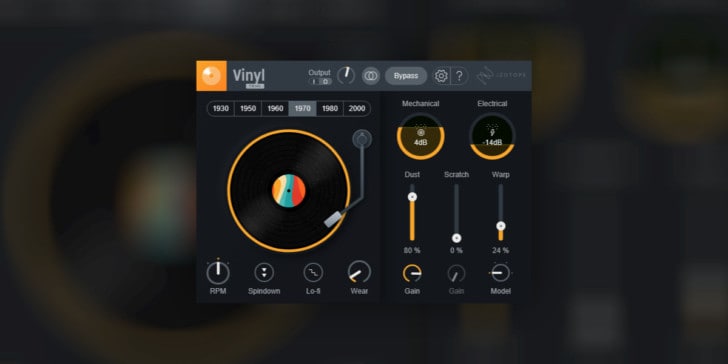 iZotope Re-Releases FREE Vinyl Lo-Fi VST Plugin