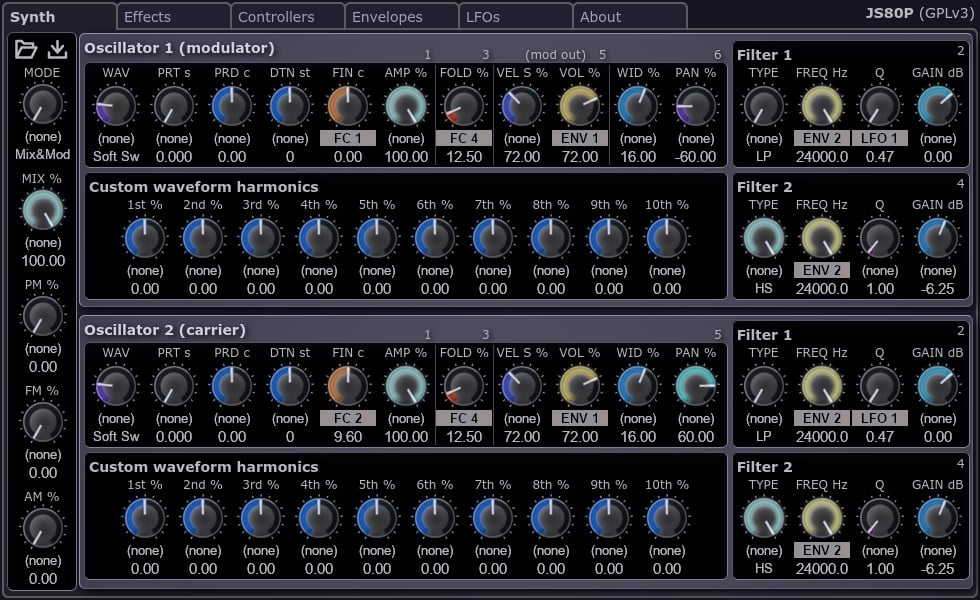 The GUI looks a bit old-school, but the control layout is intuitive.
