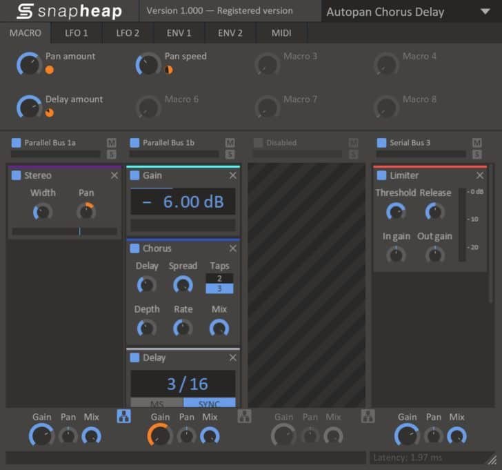Snap Heap "snapin" plugin host by Kilohearts.