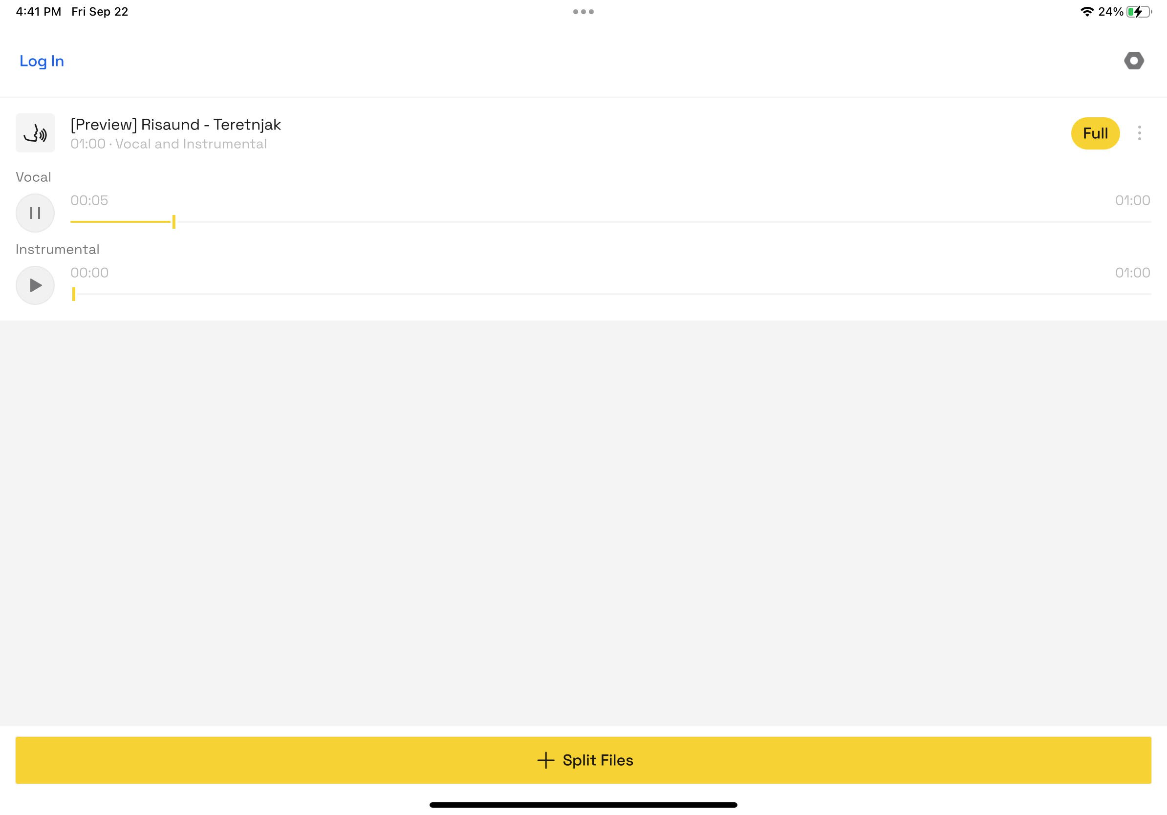 LALAL.AI can extract the vocals and the instrumental from a mix.