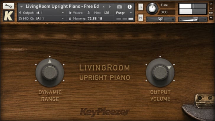 FREE LivingRoom Upright Piano Sound Library