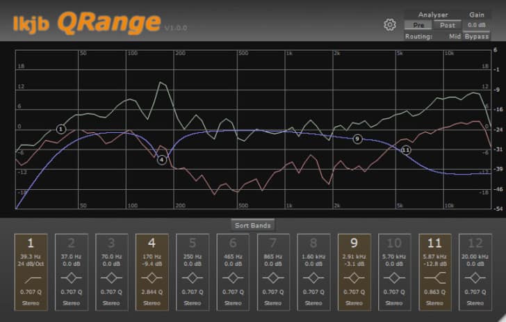 Free QRange Linear-Phase Equalizer VST/AU Plugin Released