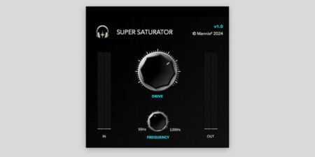 Mannix Squared releases Super Saturator, an intuitive FREE saturation plugin for macOS and Windows