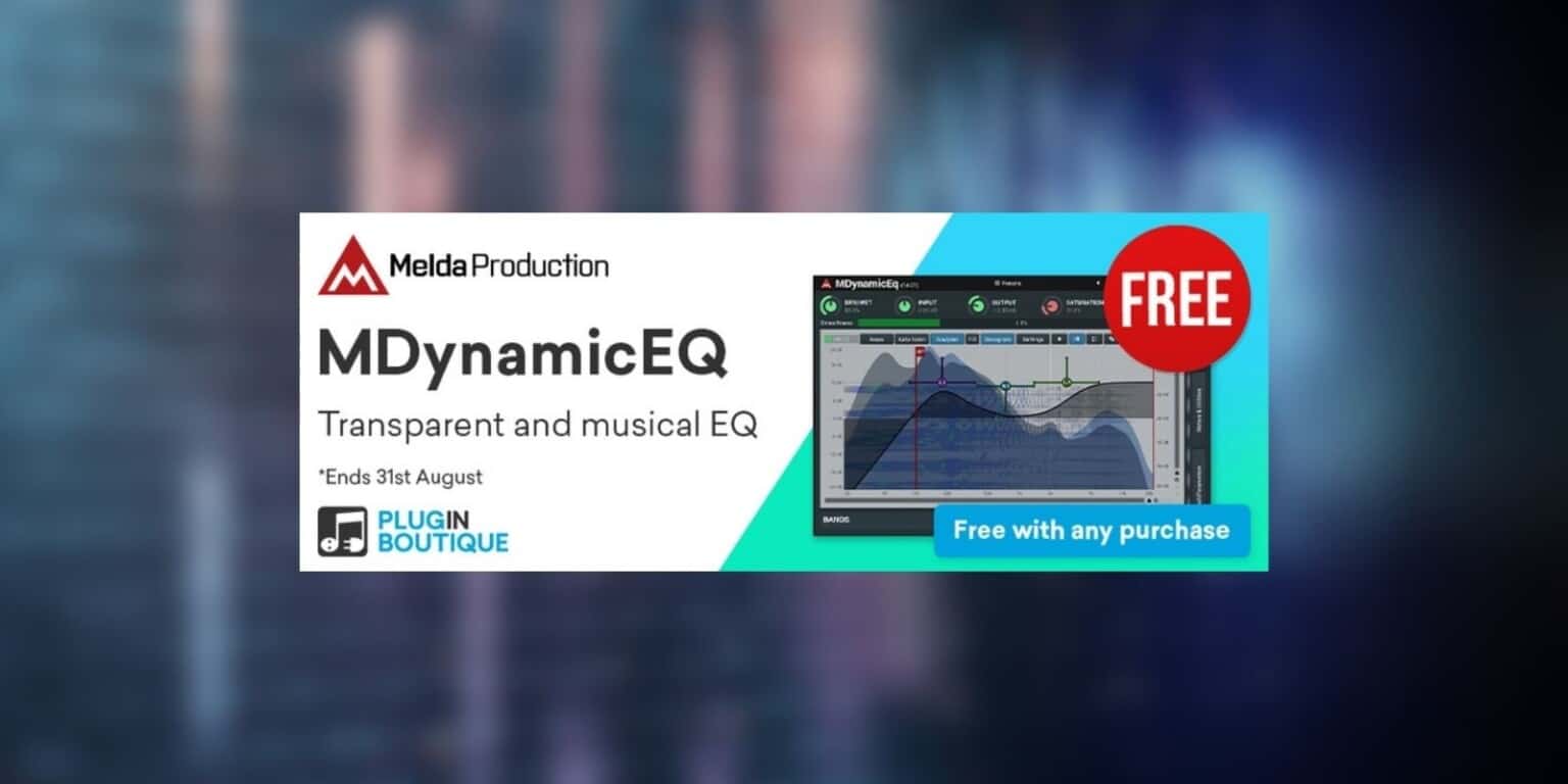 MDynamicEQ Is FREE With Any Purchase @ Plugin Boutique