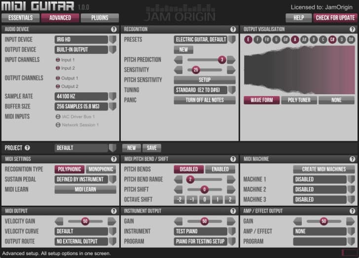 Jam Origin MIDI Guitar 2 REVIEW