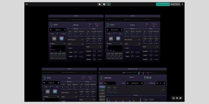 Midi Maker is a free tool that helps you create new music quickly and easily