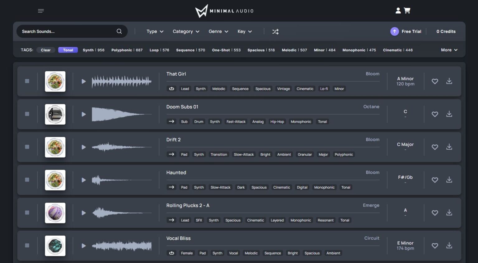 Minimal Audio Stream