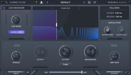 Minimal Audio Hybrid Filter Is FREE With Any Purchase @PluginBoutique This Month
