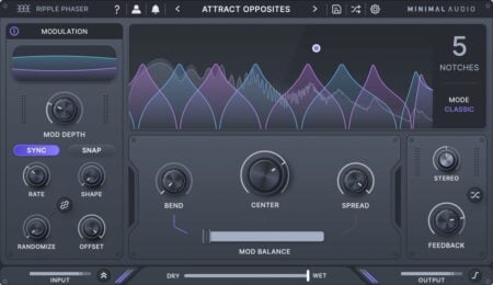Minimal Audio releases Ripple Phaser with special introductory pricing available for a limited time