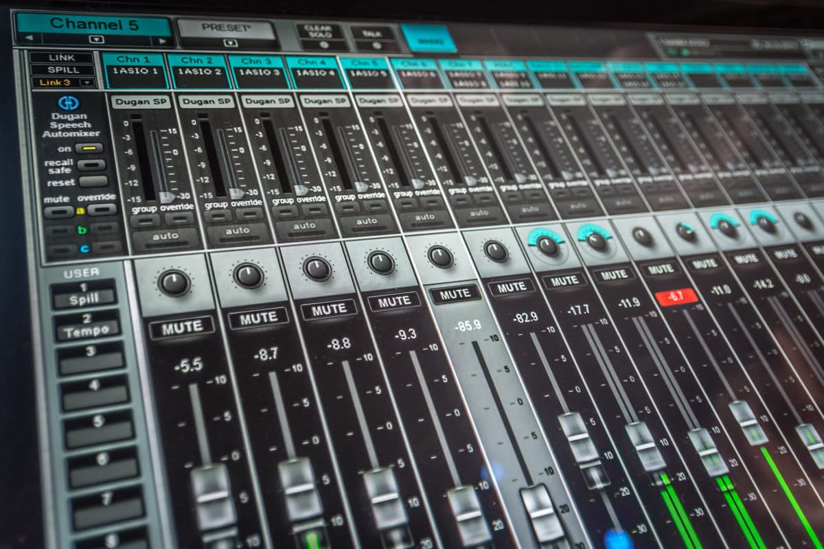 A mixing project consists of multiple audio recordings.