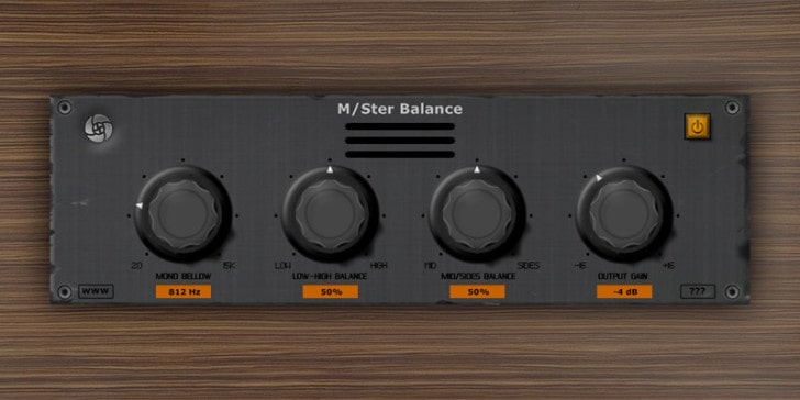 Free M/Ster Balance VST plugin by Ourafilmes.