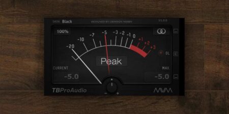 Free mvMeter VST/AU Plugin by TBProAudio.